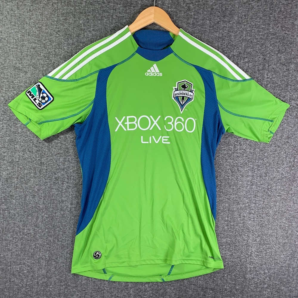 Vintage Seattle Sounders FC Jersey Men Medium 2008 Green Adidas MLS Soccer